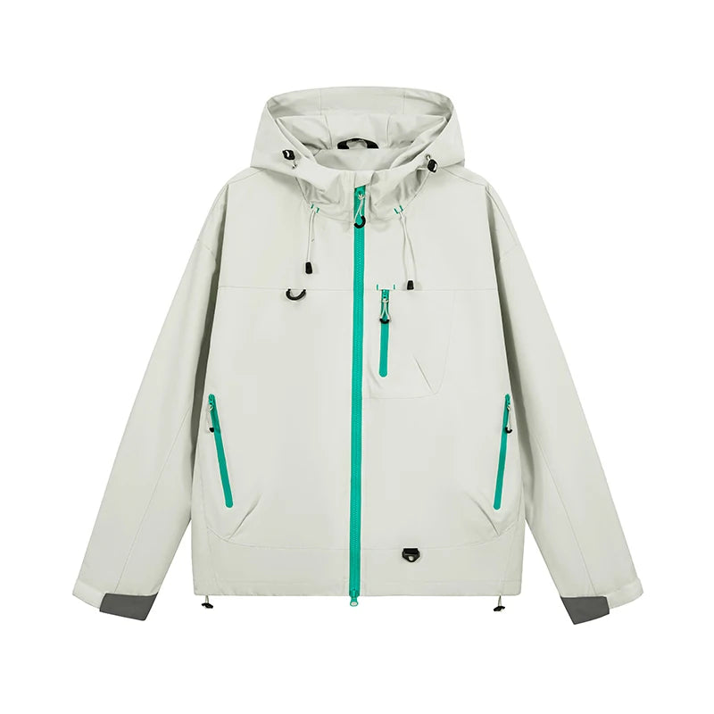 Unisex Hiking Jacket, Waterproof Autumn Windbreaker