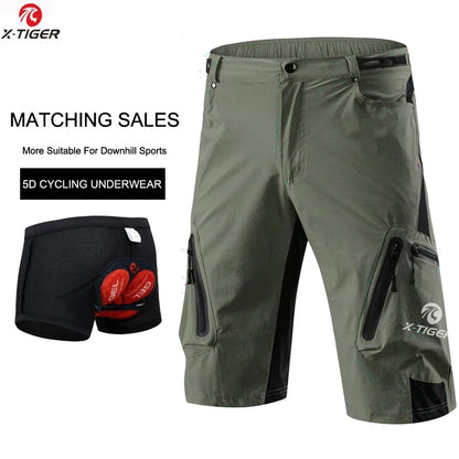X-Tiger Men's Cycling Shorts With 5D Gel Pad Cycling Underwear