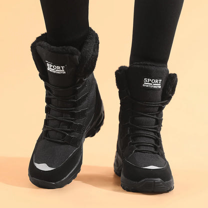 Women's Winter Boots, Mid-Calf Waterproof Snow Boots