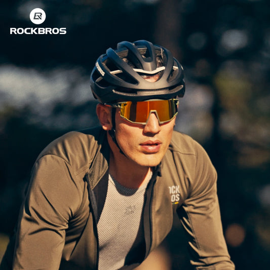 ROCKBROS Bike Helmet, MTB Road Cycling Helmets Integrally-molded Men/Women Breathable Ventilation