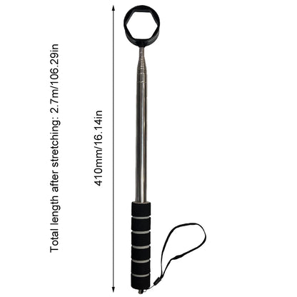 8.86 FT Telescopic Golf Ball Retriever With Non-Slip HandleClaw
