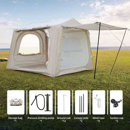 Inflatable Tents for Camping SUV tent, Easy Setup Inflatable, Waterproof  Adult 4/6/8 Person