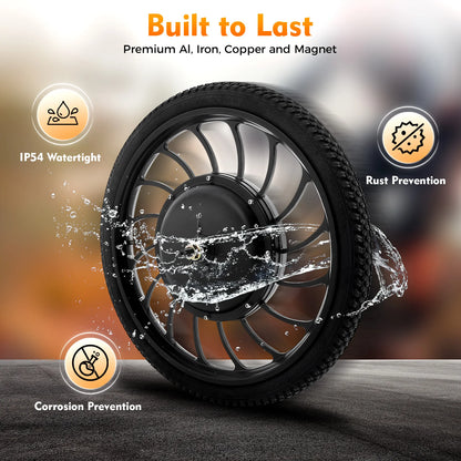 1000W 48V Electric Bicycle Motor Wheel Powerful Function Speed And Passion Anti-slip