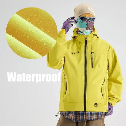 Unisex Hiking Jacket, Waterproof Autumn Windbreaker