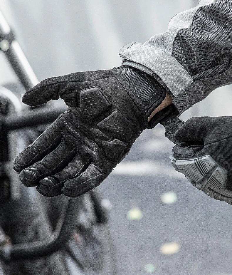 ROCKBROS Cycling Gloves, Thickened Pad Shockproof, Breathable