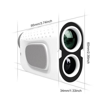 1000 Yards Mini Golf Rangefinder, Angle Switch, Flag Lock Vibration, High-Precision Slope Measurement, magnetic for Women
