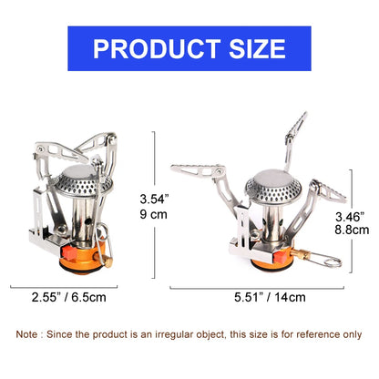 Widesea Camping Cookware Set, Outdoor Tableware, Burner Stove, Folding Knife and Fork