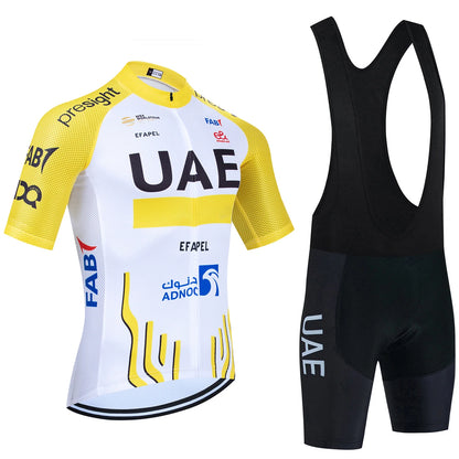 New Black UAE Cycling Maillot Jersey and Shorts for Men and Women