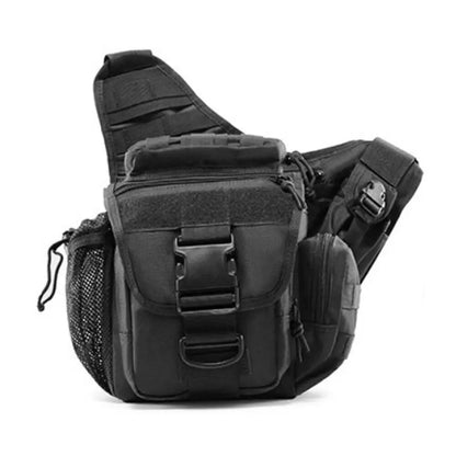 Outdoor Men Tactical Shoulder Bag, Fishing EDC Sling Bag