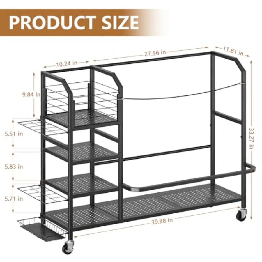 Golf Bag Storage with Big Capacity Organizer for Golf Bag and Equipment