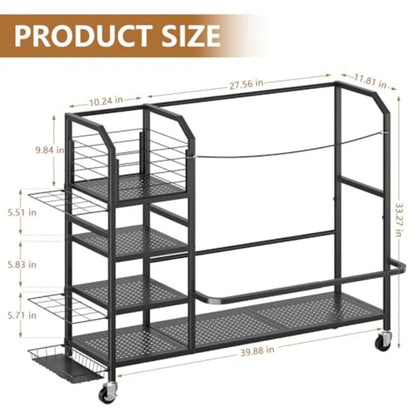 Golf Bag Storage with Big Capacity Organizer for Golf Bag and Equipment
