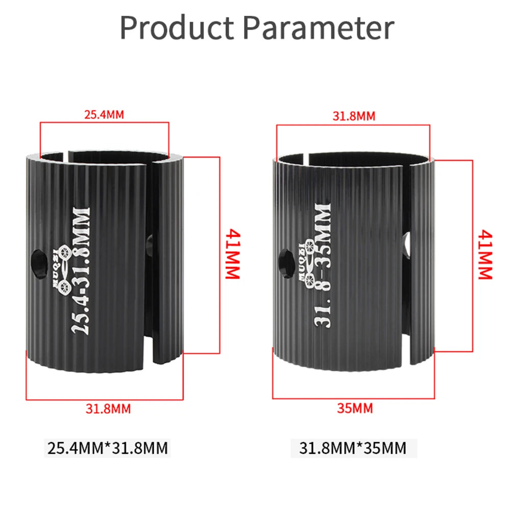 Bicycle Bike Handlebar Bar Shim Adapter. Spacer Stem Reducer 25.4 to 31.8mm 31.8mm to 35mm MTB Road Bicycle Handle Bar Reducer