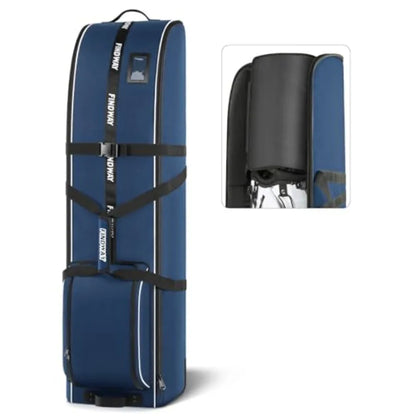 Golf Travel Bag for Airlines, 900D Heavy Duty Oxford Golf Travel Case with Wheels.