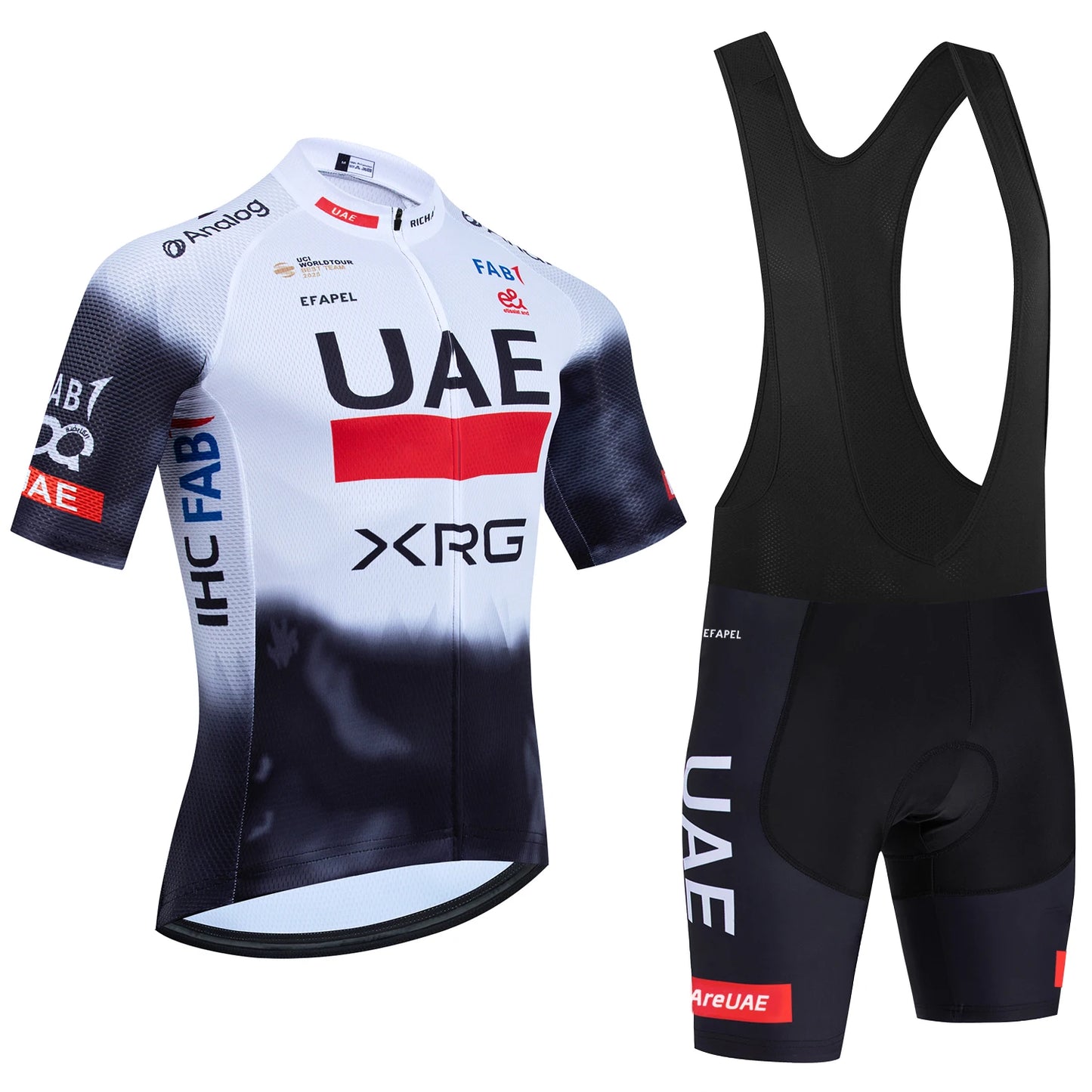 New Black UAE Cycling Maillot Jersey and Shorts for Men and Women
