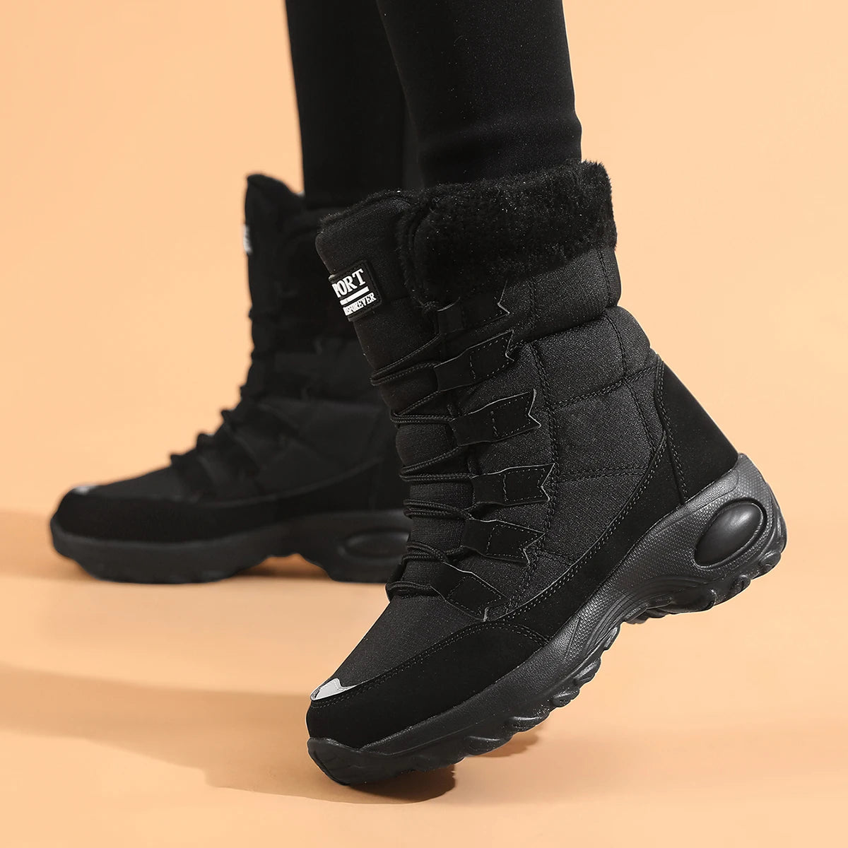 Women's Winter Boots, Mid-Calf Waterproof Snow Boots