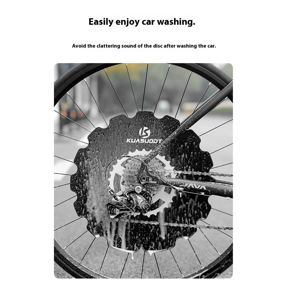 Bicycle Disc Brake Cover, Universal Bicycle Washing Disc, Reusable Bicycle Brake Anti Grime Cover for MTB Road Bike