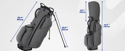 Golf Stand Bag, Lightweight Golf Bags with 7 Way Full-Length Dividers, Weather-Resistant, Cooler Pockets