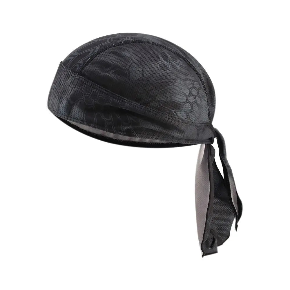 Quick Dry Camo Cycling Cap Head Scarf, Summer Men Running and Riding Bandana Headscarf