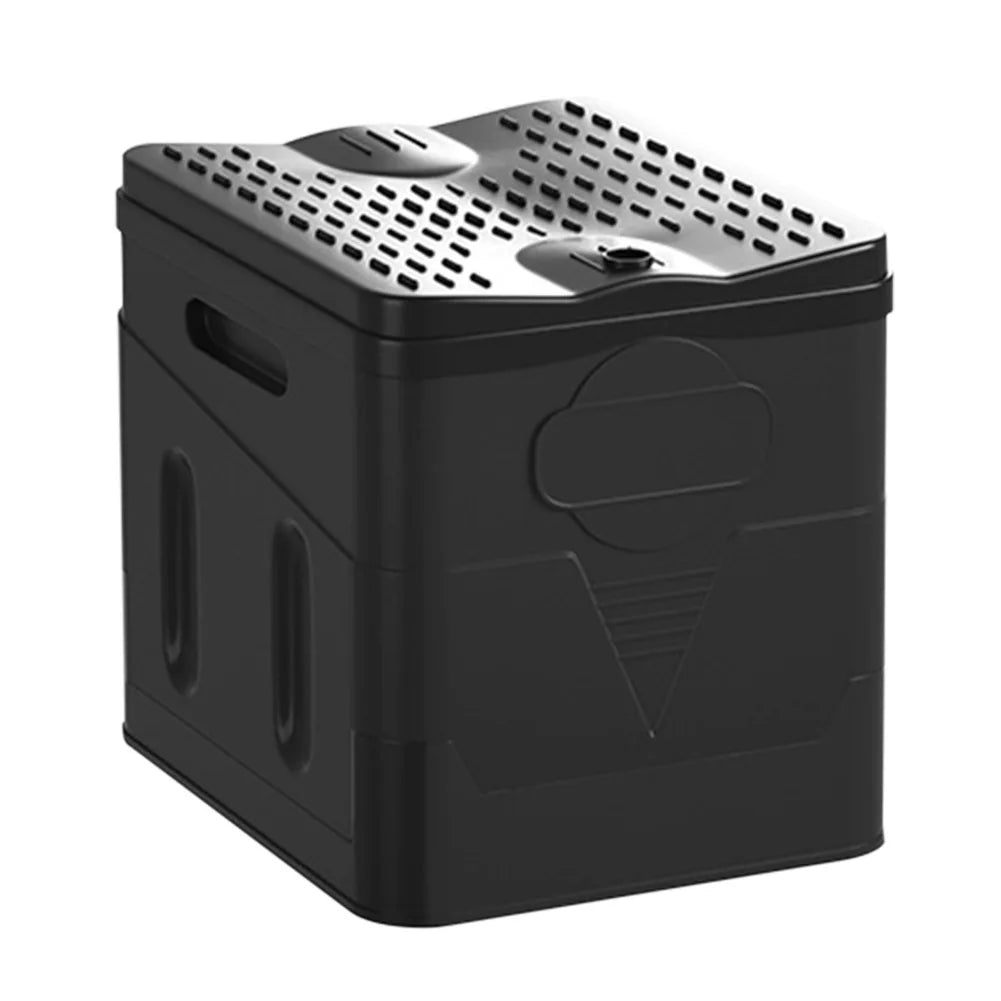 Multifunction Bedpan, Portable Outdoor Folding Toilet, Strong Bearing Capacity, Reusable Trash Can for Camping Hiking