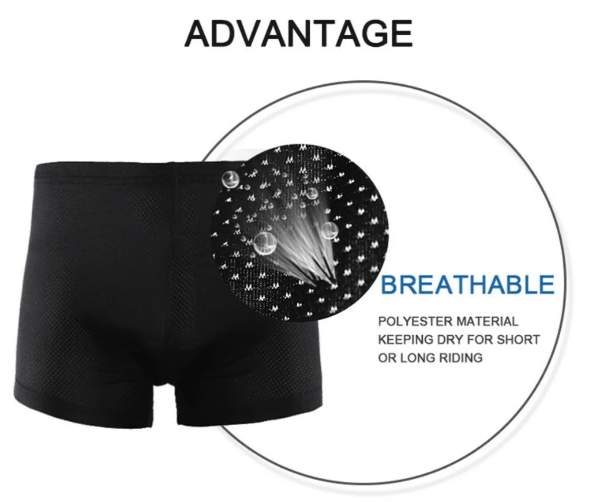 3D GEL Men’s/Women’s Padded Cycling Underwear Shorts