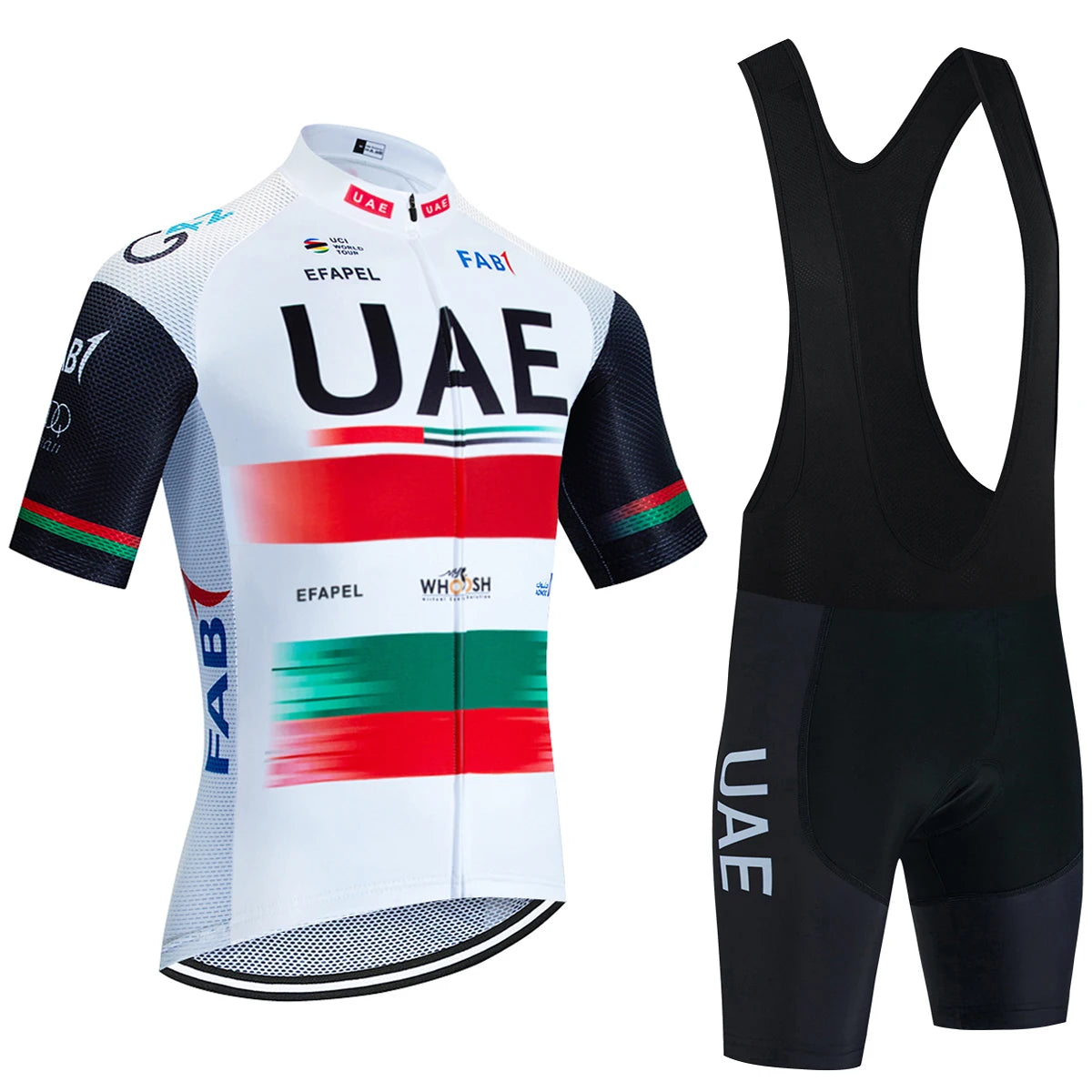 New Black UAE Cycling Maillot Jersey and Shorts for Men and Women