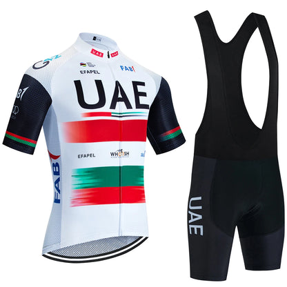 New Black UAE Cycling Maillot Jersey and Shorts for Men and Women
