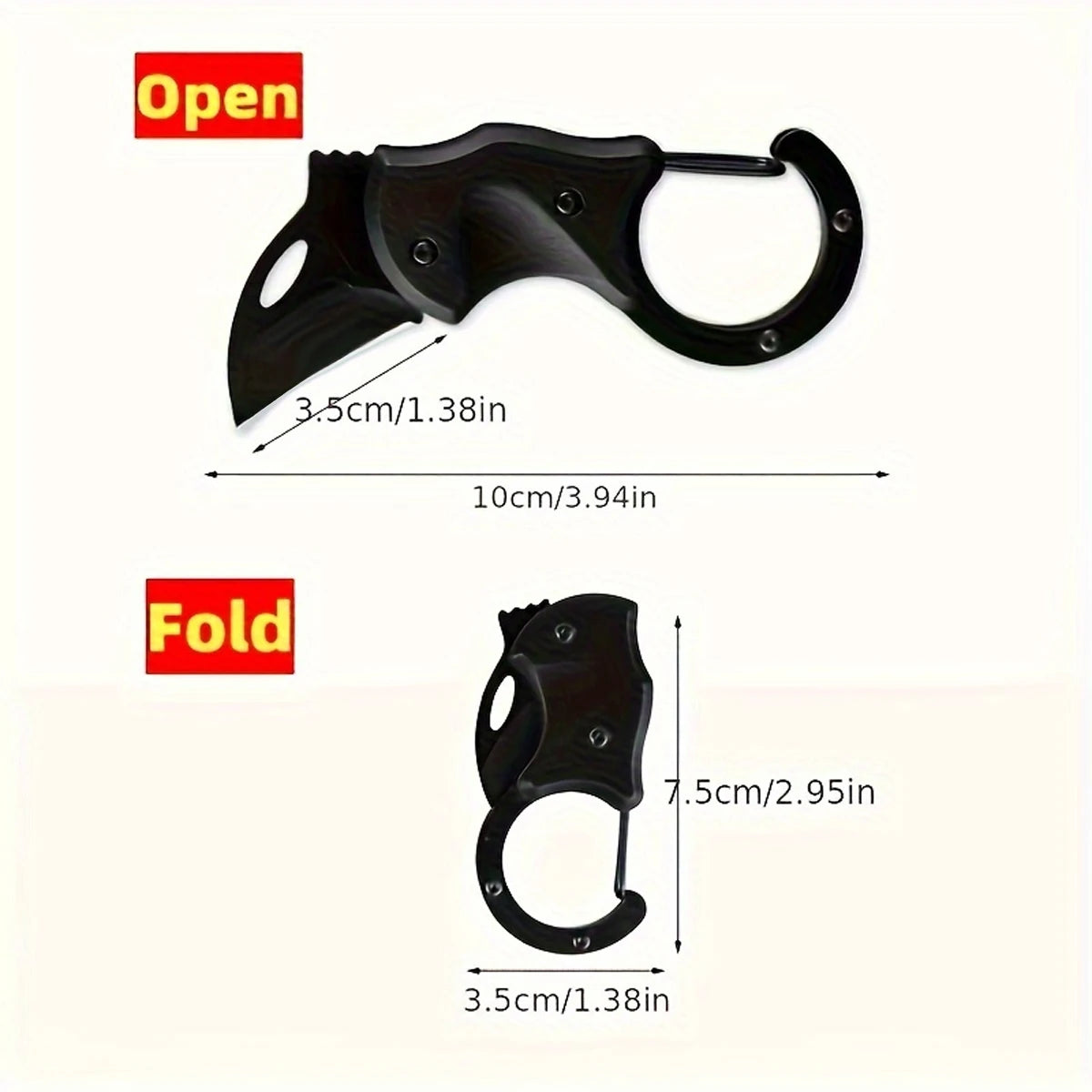 Keychain Folding Knife Multi-Tool, Camping & EDC Survival