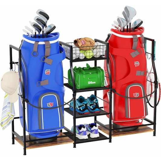 Golf Bag Storage Organizer for Garage