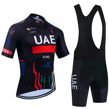 New Black UAE Cycling Maillot Jersey and Shorts for Men and Women