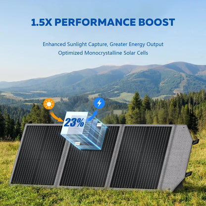 CTOLITY Camping Power Station 500W Portable Solar Generator 345Wh Lifepo4 Battery AC Output 100W 20.5V Flexible Solar Pane USB