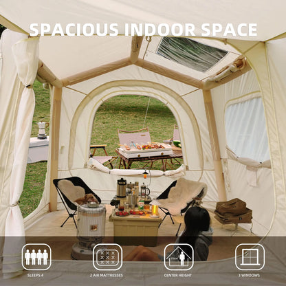 Inflatable Tents for Camping SUV tent, Easy Setup Inflatable, Waterproof  Adult 4/6/8 Person