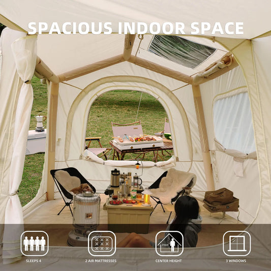 Inflatable Tents for Camping SUV tent, Easy Setup Inflatable, Waterproof  Adult 4/6/8 Person