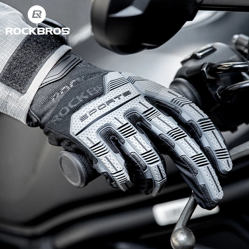 ROCKBROS Cycling Gloves, Thickened Pad Shockproof, Breathable