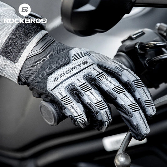 ROCKBROS Cycling Gloves, Thickened Pad Shockproof, Breathable