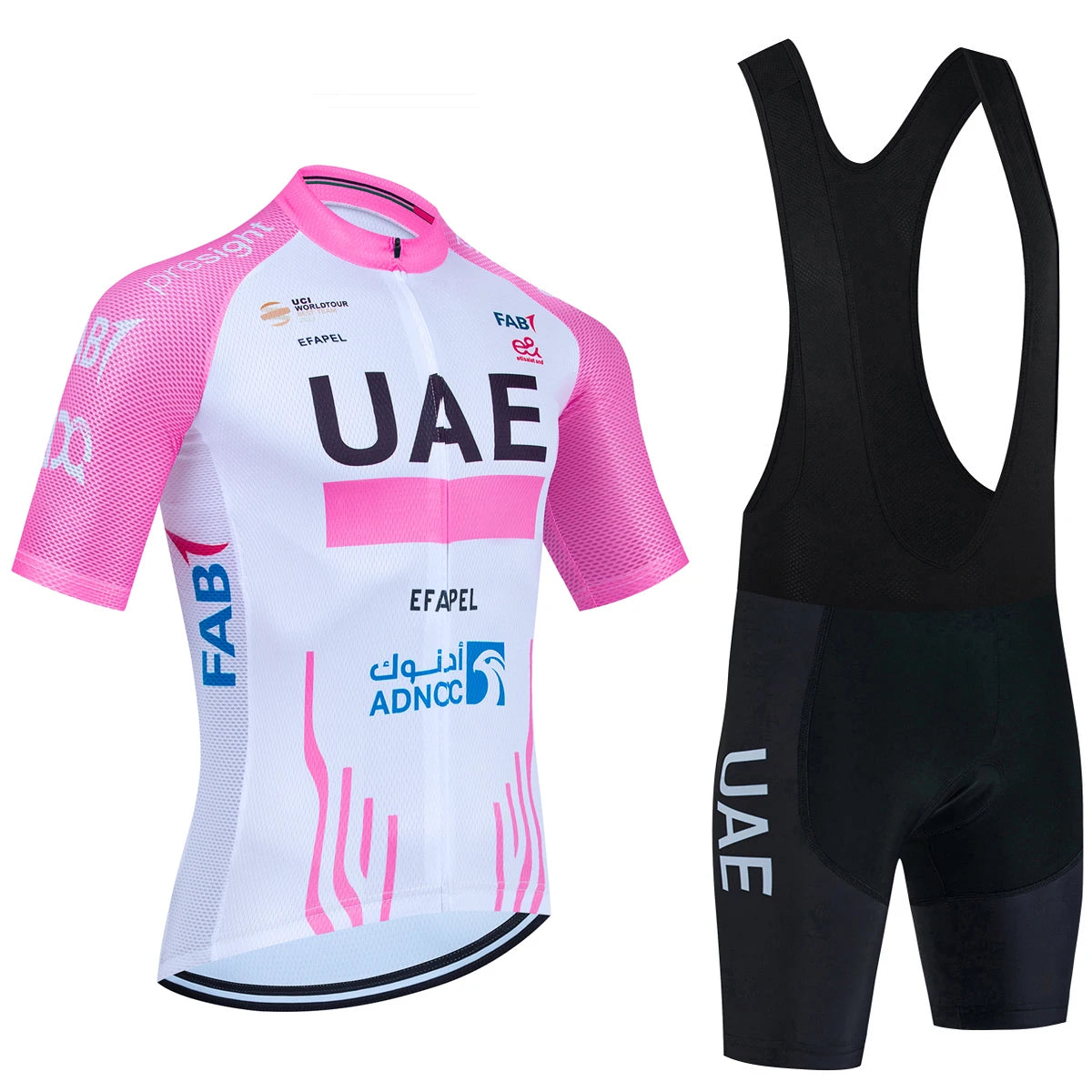 New Black UAE Cycling Maillot Jersey and Shorts for Men and Women