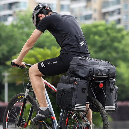 WEST BIKING Bicycle Rear Seat Bag, Waterproof Bike Pannier Bag, Multifunctional Bike Storage Bag