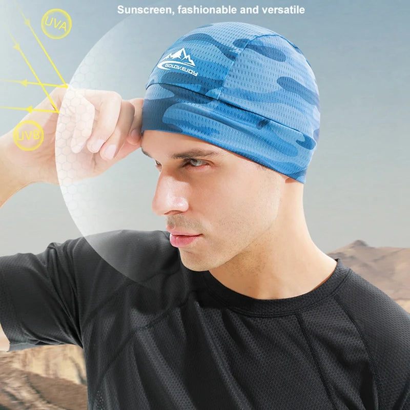 Cycling Caps Quick Dry Anti-UV Sports Cooling Skull Cap, Helmet Liner