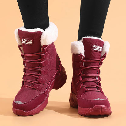 Women's Winter Boots, Mid-Calf Waterproof Snow Boots