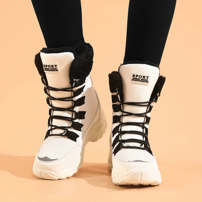 Women's Winter Boots, Mid-Calf Waterproof Snow Boots