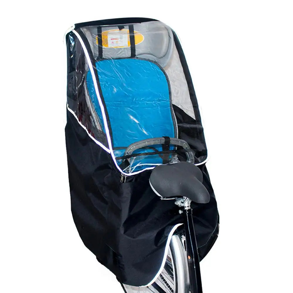 Bicycle Child Seat With Rain Cover, Waterproof and Windproof