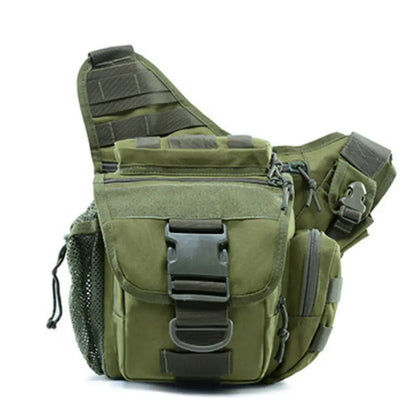 Outdoor Men Tactical Shoulder Bag, Fishing EDC Sling Bag
