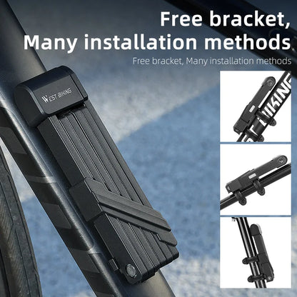 WEST BIKING Anti-Theft Bicycle Folding Lock