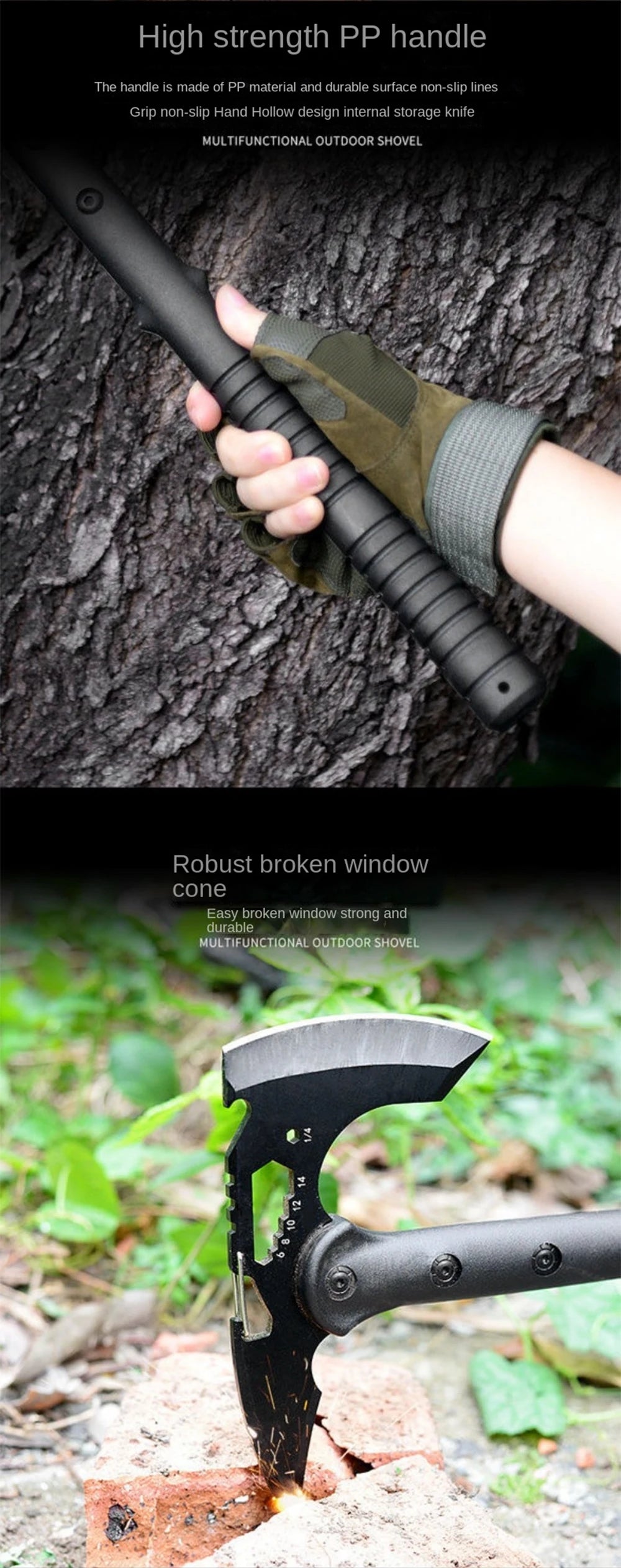 Devil's Assault Axe For Camping, Life-saving Axe ,Fire Axe