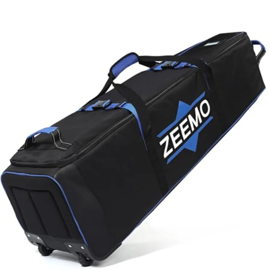 Golf Travel Bag, Full-Open Protective Wheeled Airline-Approved Case for Clubs, Cart Stand Bag Soft-Sided Waterproof Cover in Black