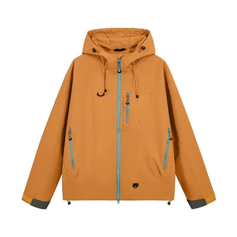 Unisex Hiking Jacket, Waterproof Autumn Windbreaker