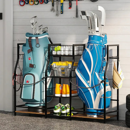 Golf Bag Storage Organizer for Garage