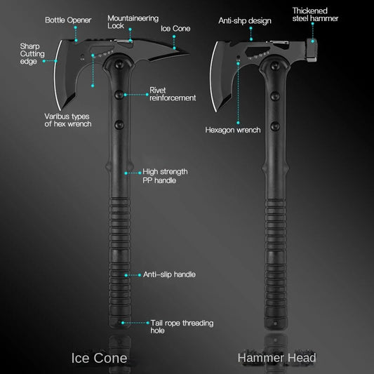 Devil's Assault Axe For Camping, Life-saving Axe ,Fire Axe