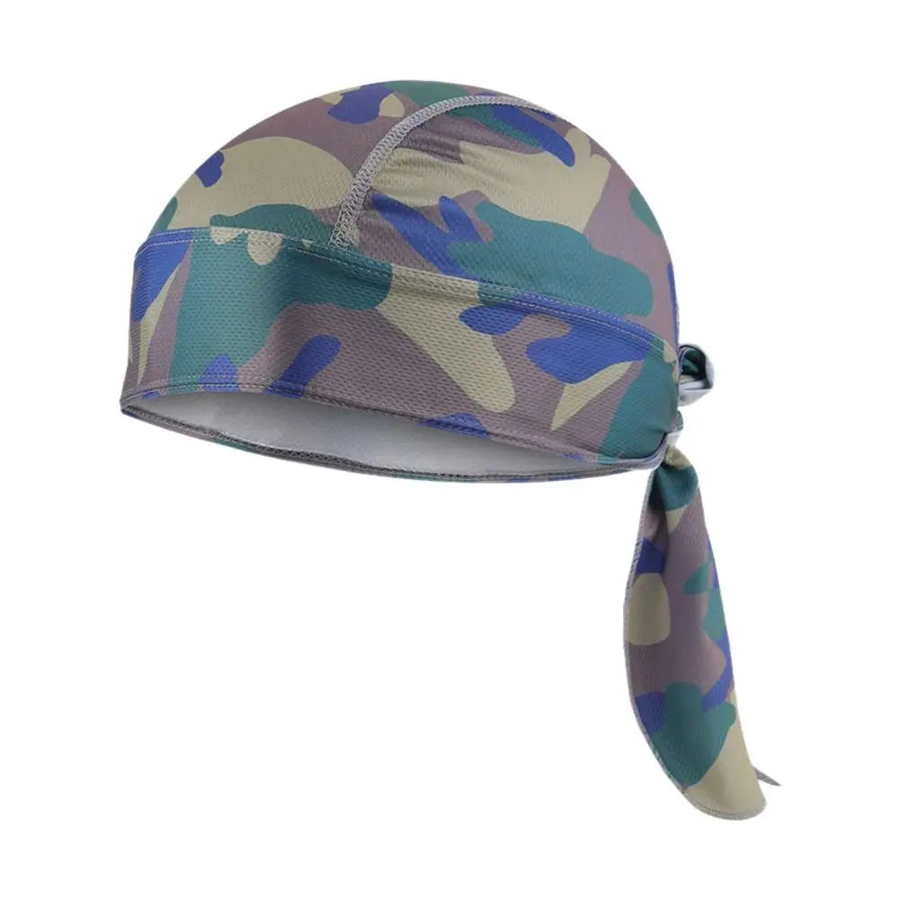 Quick Dry Camo Cycling Cap Head Scarf, Summer Men Running and Riding Bandana Headscarf
