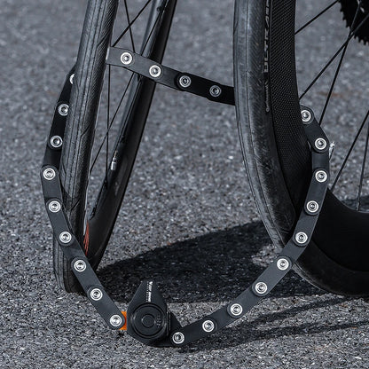 WEST BIKING Bicycle Folding Lock, 4 Code Digits Anti-theft Lock, Portable E-Bike Scooter Password, Foldable Lock