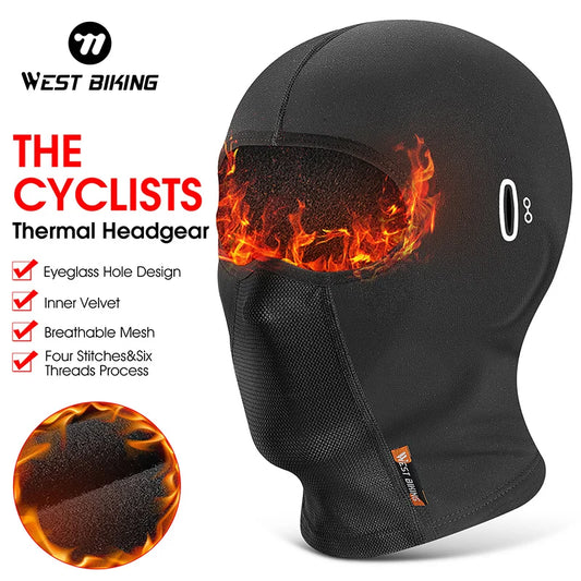 WEST BIKING Winter Cycling Caps, Motorcycle Helmet Liner, Windproof Sport Bike Headwear for Men and Women